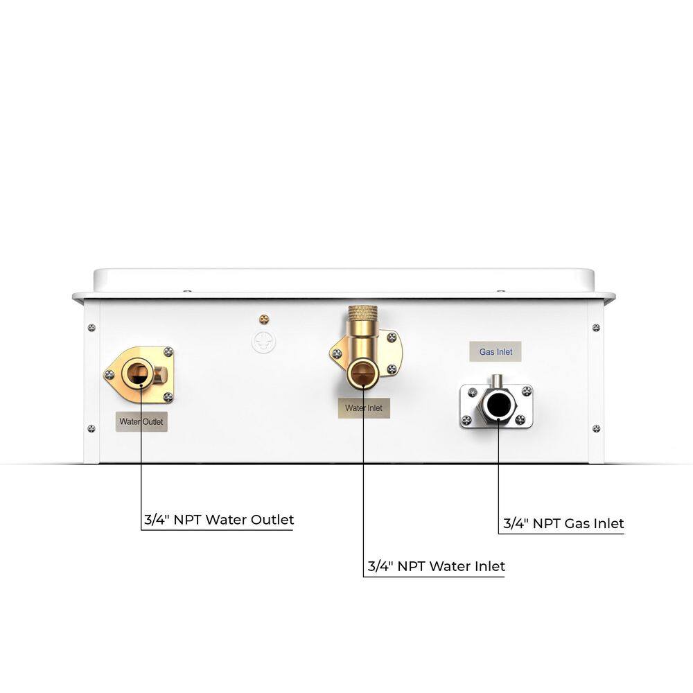 Eccotemp Builder Grade 6.5 GPM Indoor Natural Gas Tankless Water Heater 6.5GB-ING