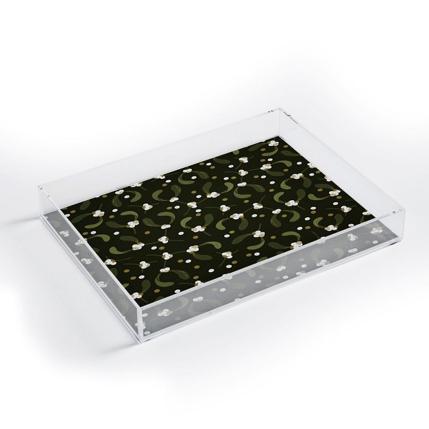 Iveta Abolina English Mistletoe Acrylic Tray Deny Designs