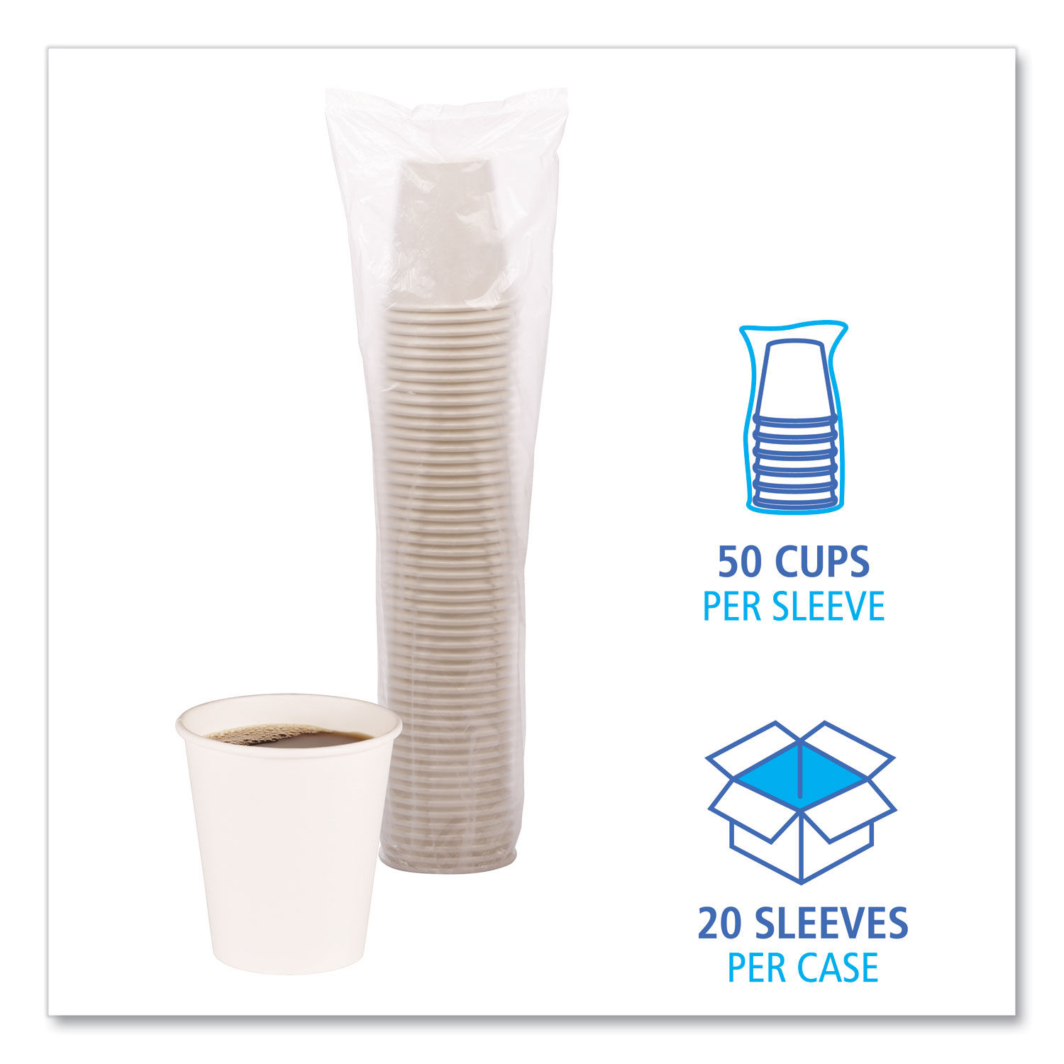 Paper Hot Cups by Boardwalkandreg; BWKWHT10HCUP