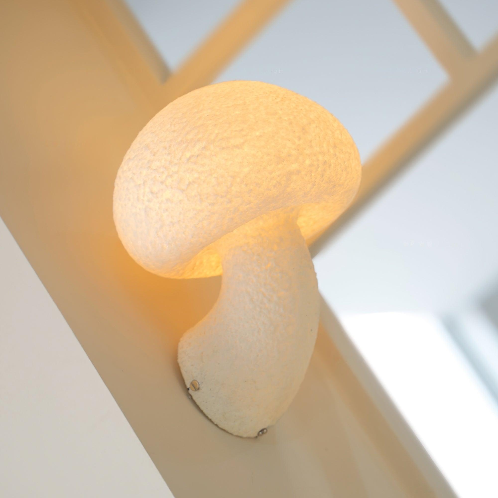 Mushroom Resin Plug-in Wall Lamp