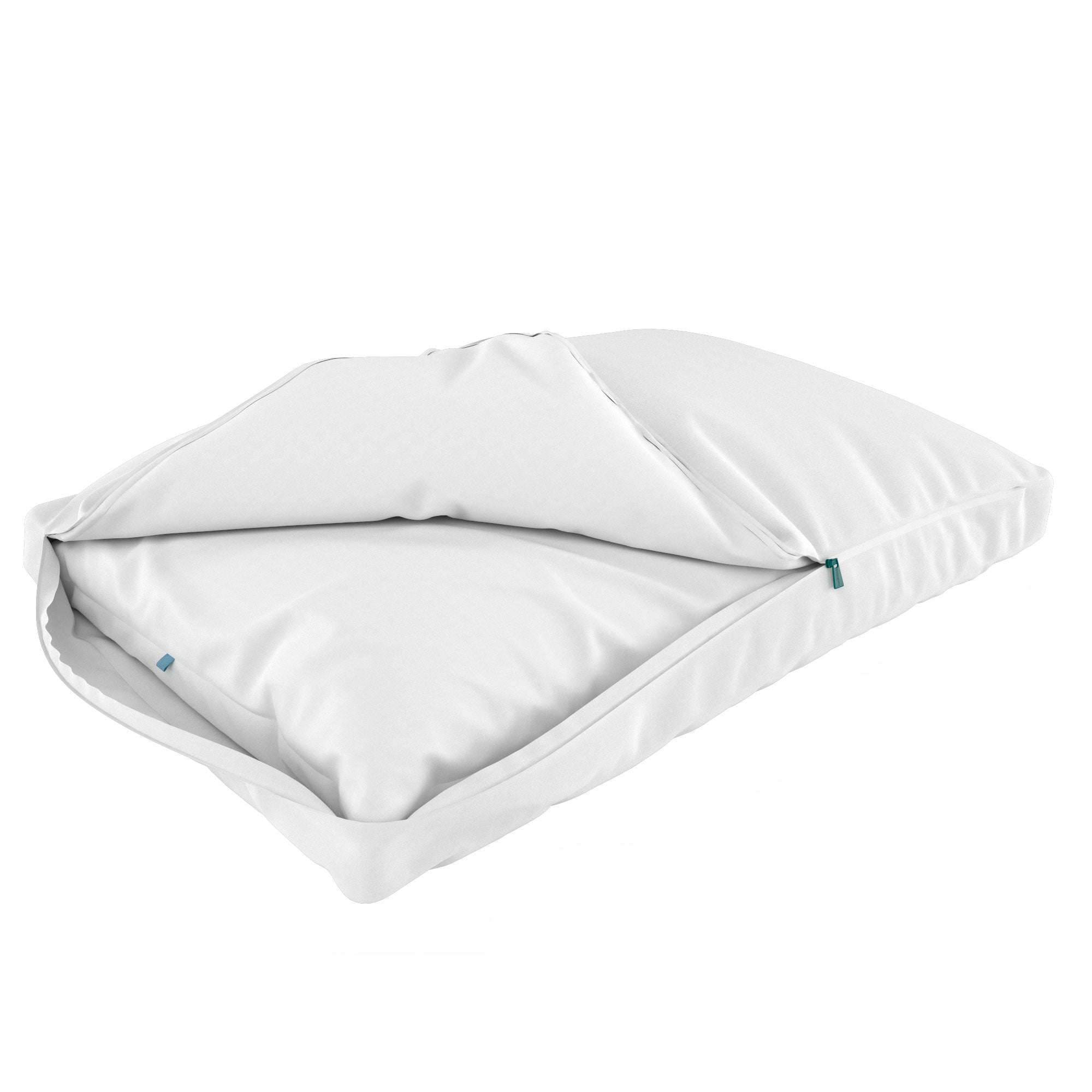 Sleepgram Bed Support Sleeping Pillow with Microfiber Cover, King, White