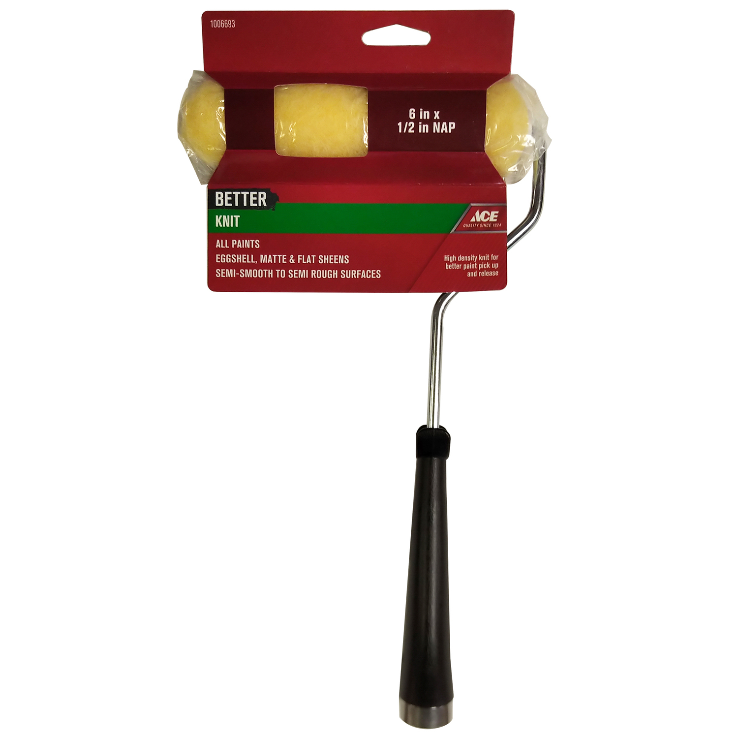 Ace Better Knit 6 in. W X 1/2 in. Mini Paint Roller with Frame 1 pk