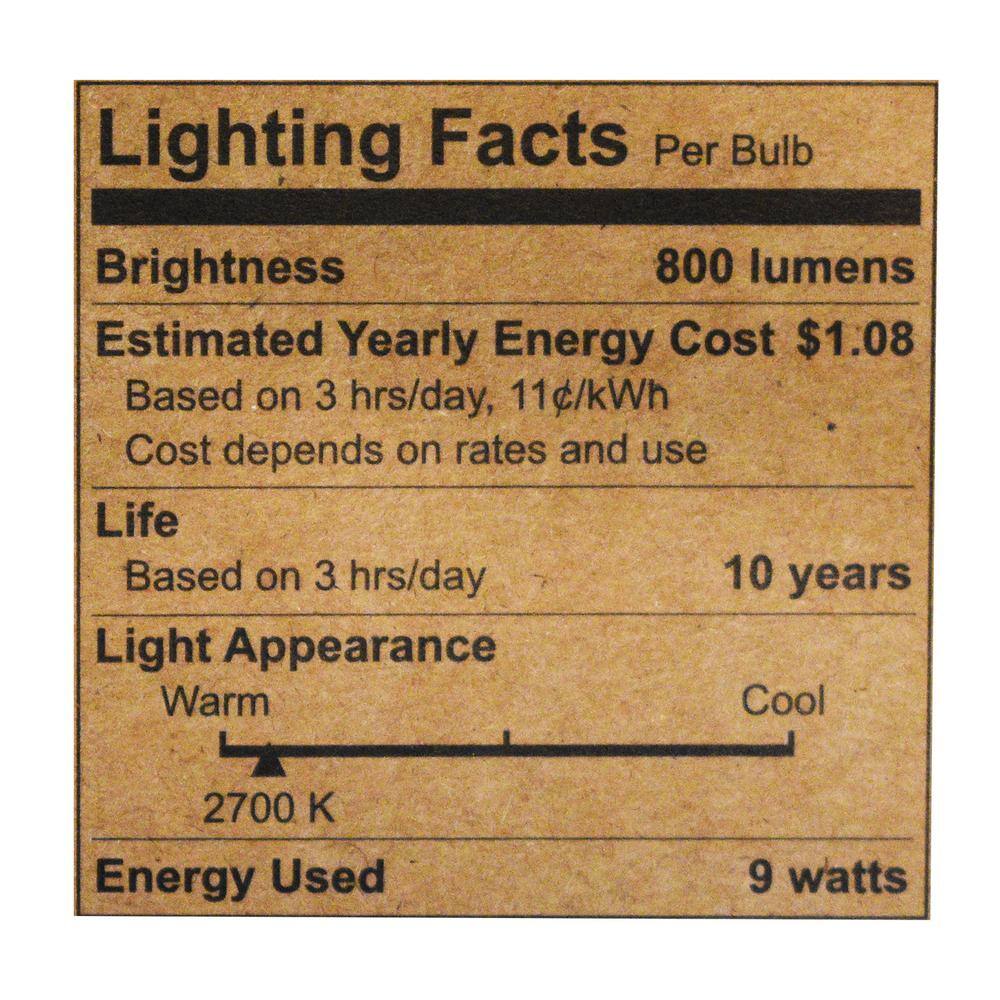 60-Watt Equivalent A19 Energy Efficient LED Light Bulb Soft White (8-Pack) FG-04264