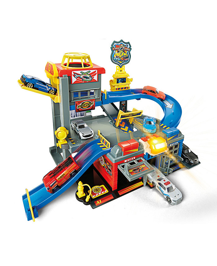 Fast Lane Rescue Station Set  Created for You by Toys R Us