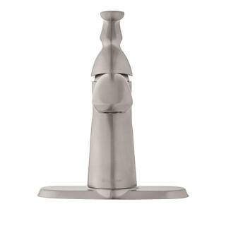 Glacier Bay Edgewood Single-Handle Single Hole High-Arc Bathroom Faucet in Brushed Nickel HD67192W-6004