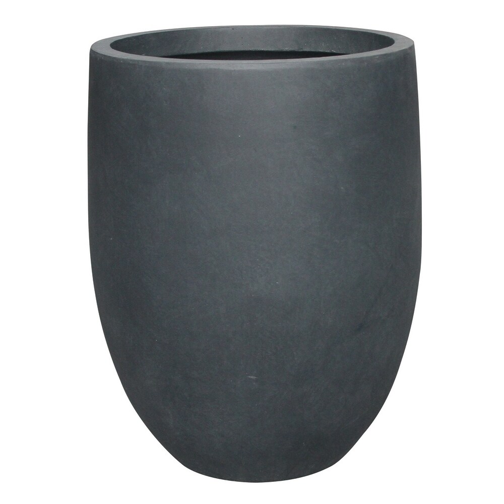 Kante Lightweight Concrete Outdoor Round Tall Planter  21.7 Inch Tall