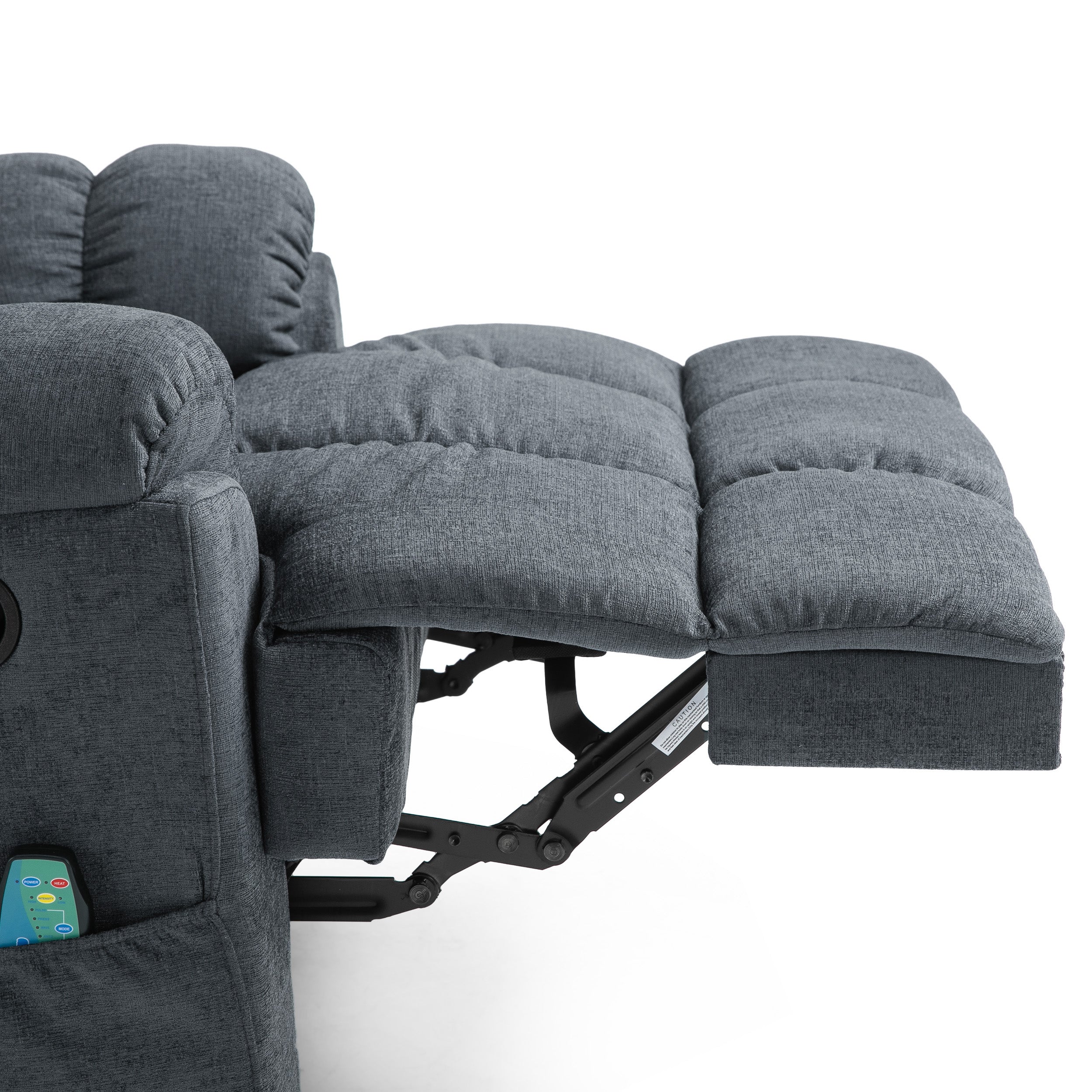 Siloam Contemporary Pillow Tufted Massage Recliner