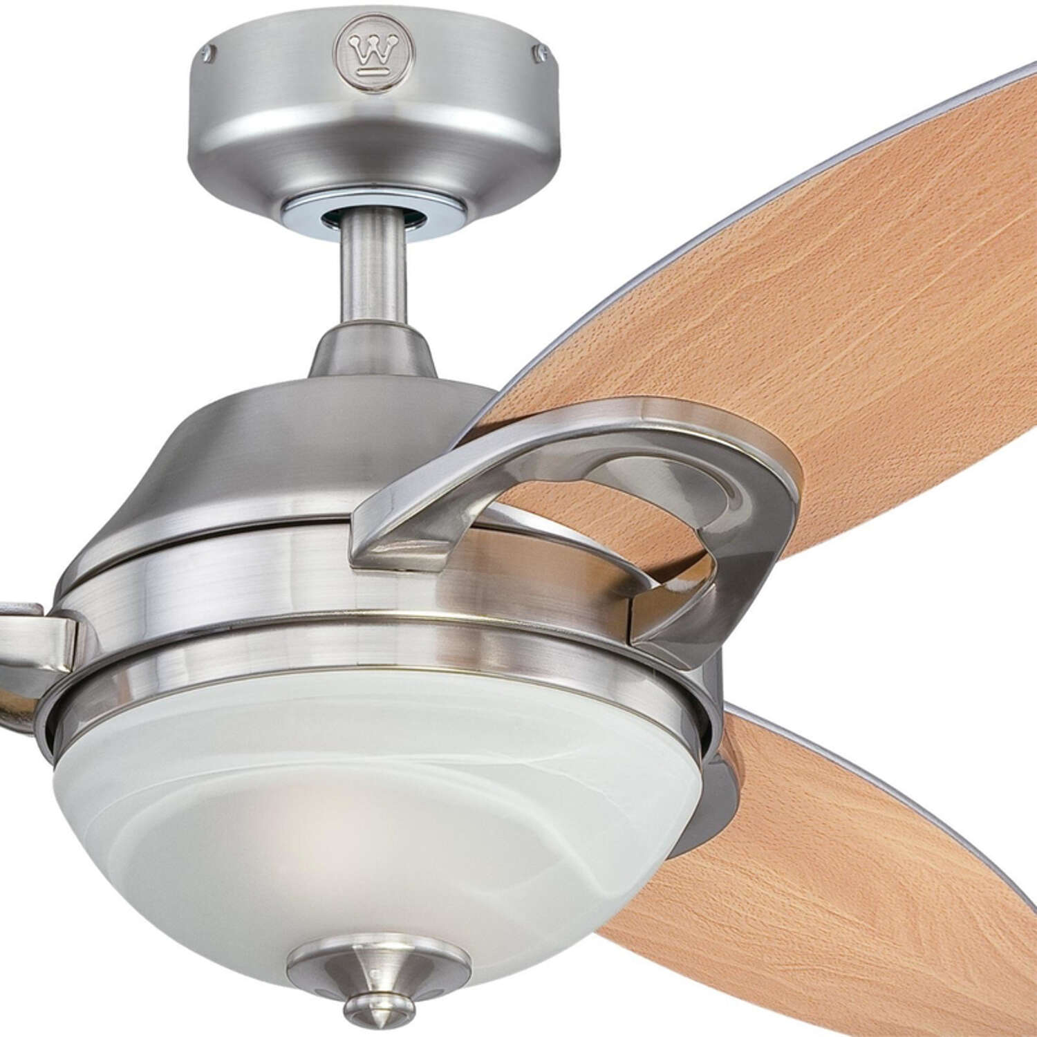 Westinghouse Arcadia 46 in. Brushed Nickel Brown LED Indoor Ceiling Fan