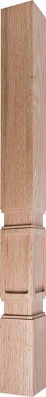 Hafele Vanity Wood Post  34 1/2 x 3 x 3