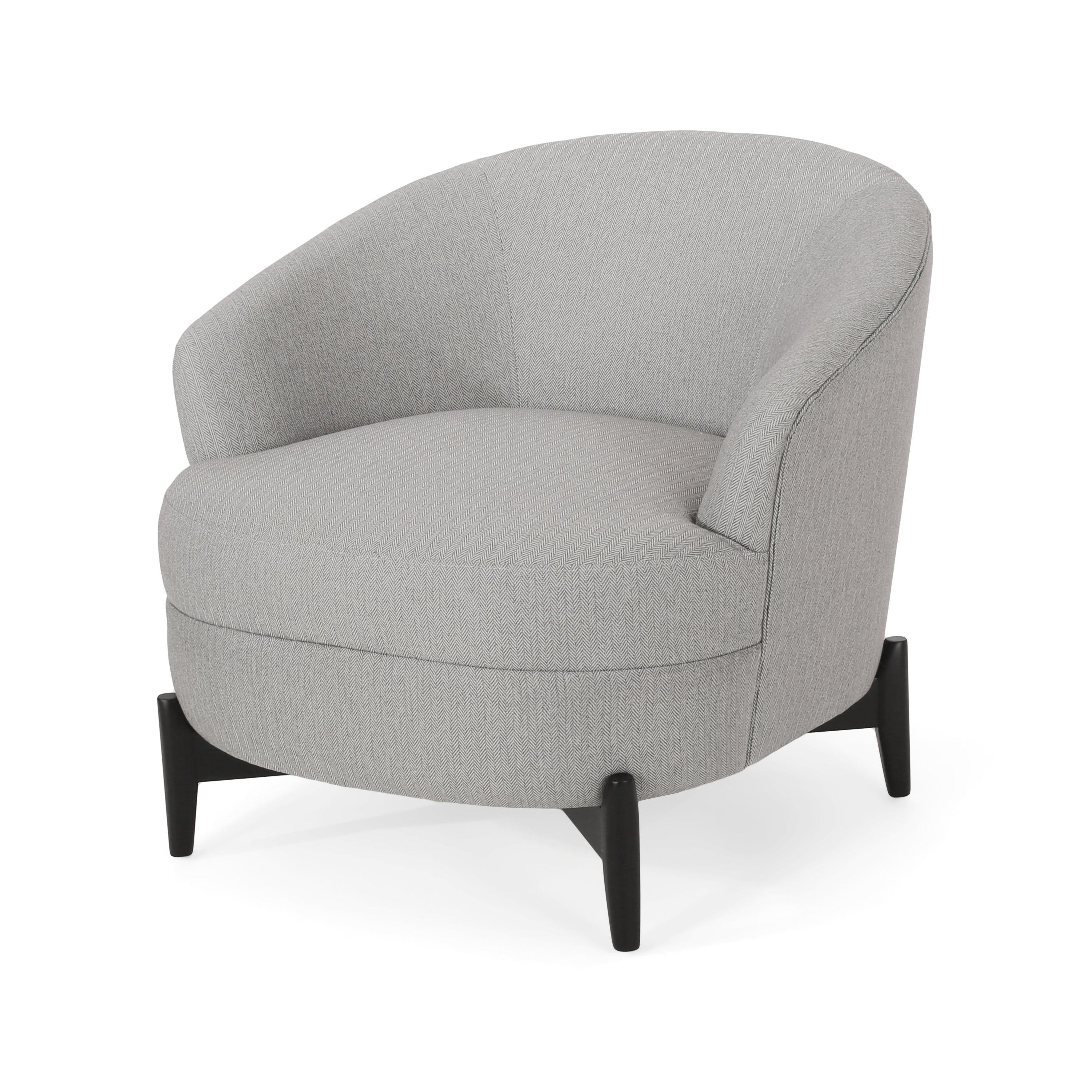 Anaura Contemporary Boucle Upholstered Club Chair