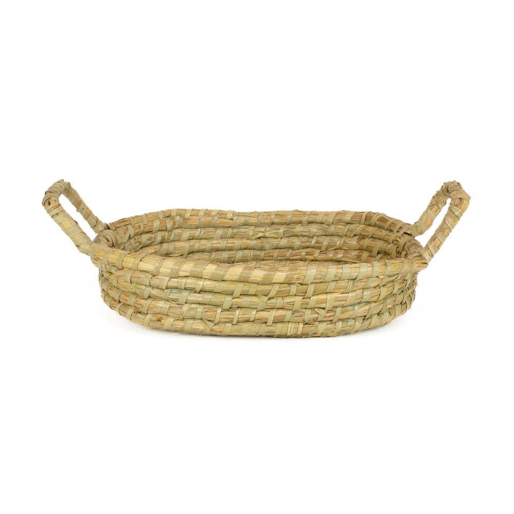 Seagrass Oval Basket With Handles