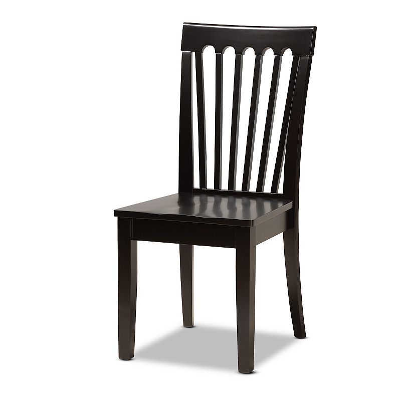 Baxton Studio Erion Dining Chair and Table 7-piece Set