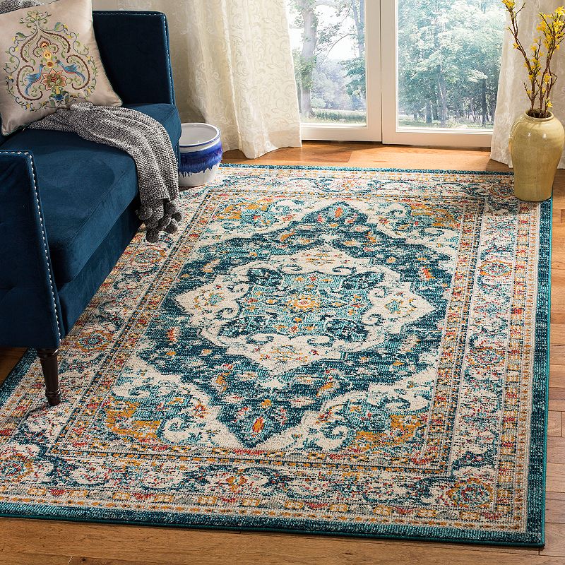 Safavieh Phoenix Jade Framed Medallion Rug