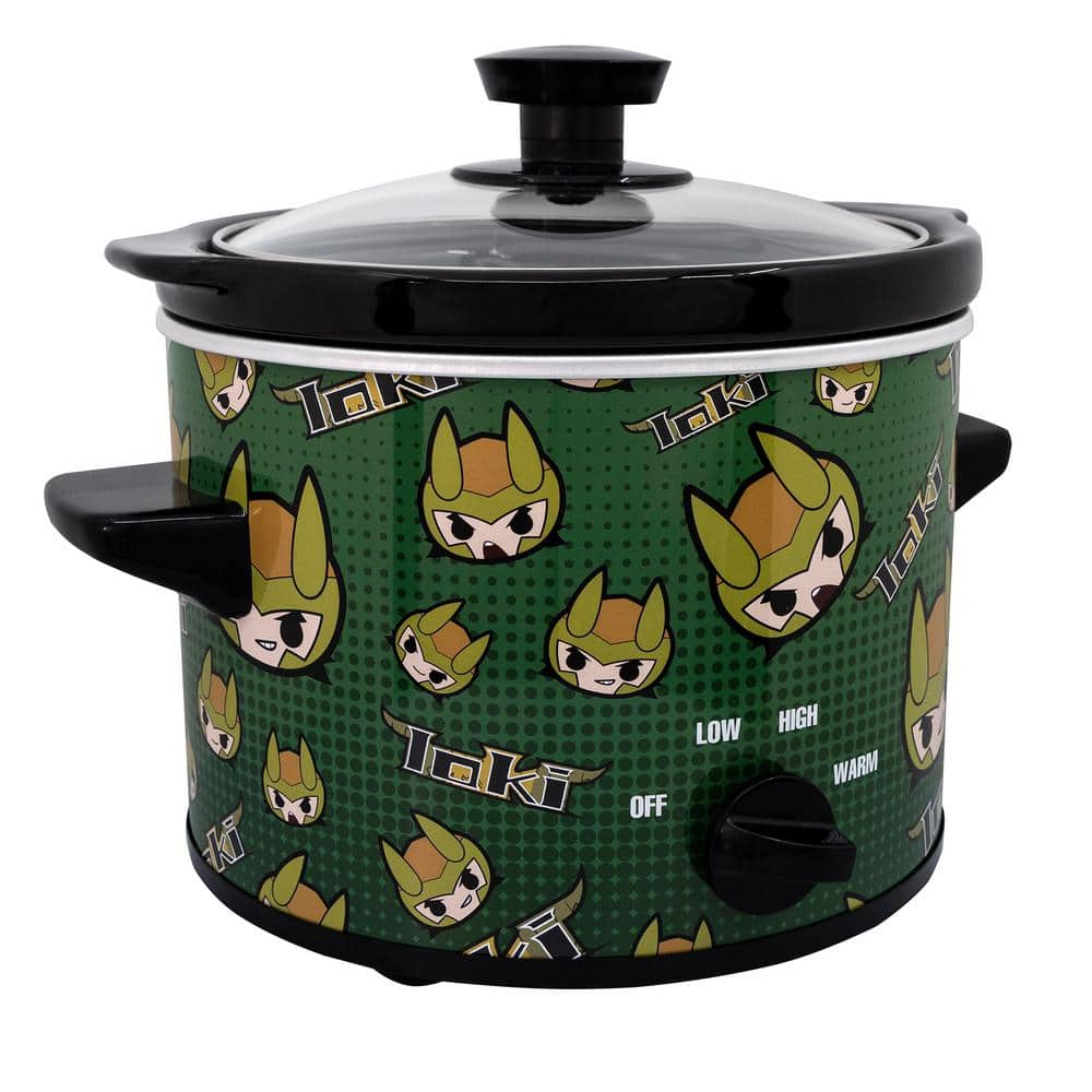 Uncanny Brands 2 Qt. Marvel's Loki Green Slow Cooker SC2-MVC-LK1