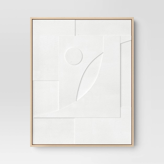 X Dimensional Ii 3d Framed Wall Sculpture With Sand Texture