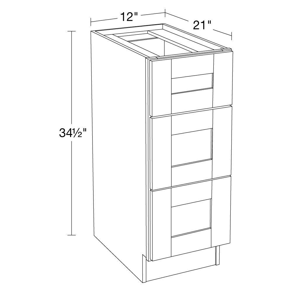 Contractor Express Cabinets Vessel Blue Plywood Shaker Stock Assembled Base Kitchen Cabinet Soft Close Vanity (12 in. x 34.5 in. x 21 in.) VBD1221-XVB