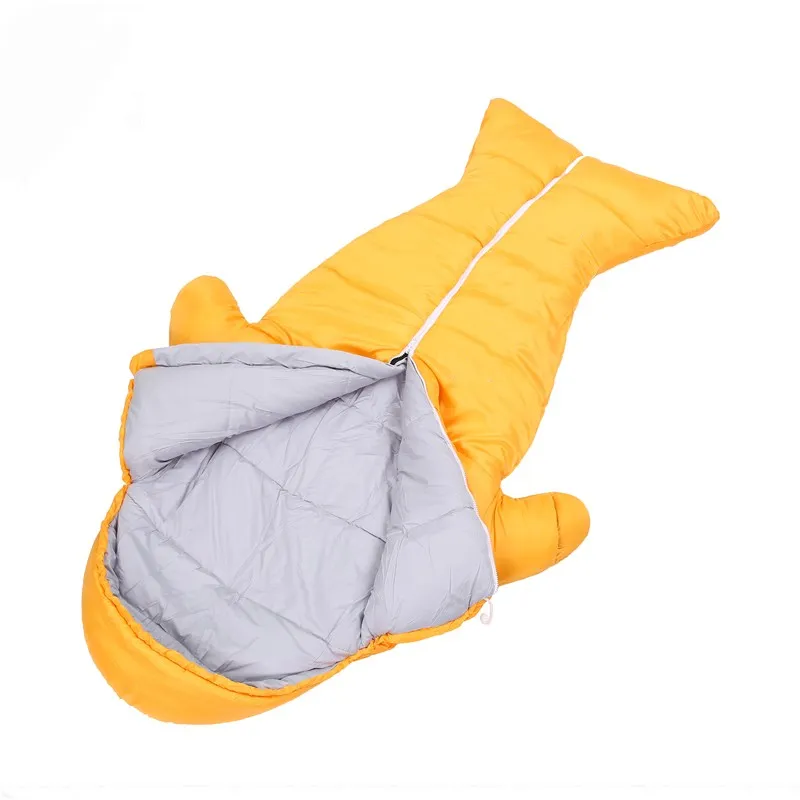 RS 93 Shark Shape Animal Sleeping Bag Hot Sale On Japan Amazon Outdoor Camping/Indoor Waterproof Plush Mummy Sleeping Bag