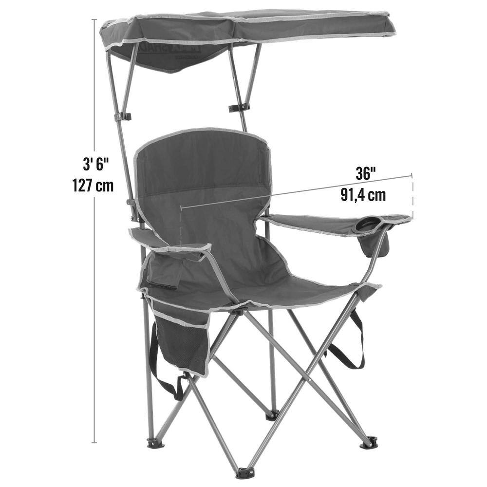 Quik Shade MAX Navy Polyester and Nylon Camp Chair 160070DS