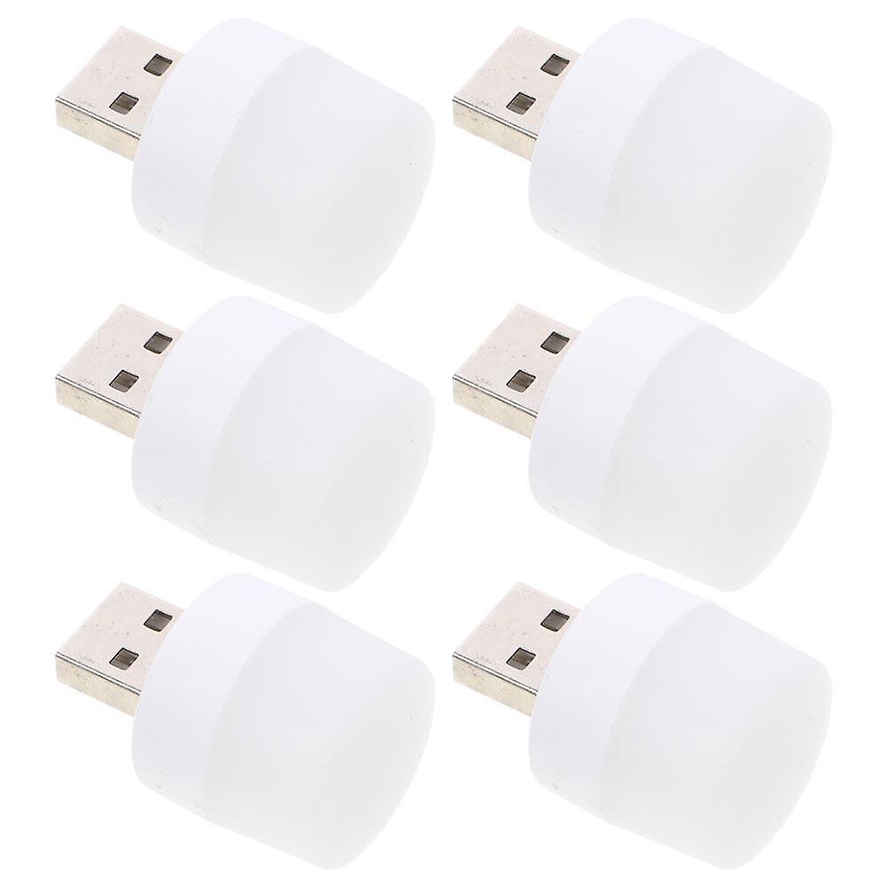 6pcs Usb Led Light Led Night Lamps Portable Light Bulb Indoor Usb Lights