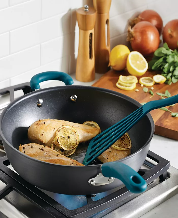 Rachael Ray Create Delicious Hard-Anodized Aluminum 12.5 Nonstick Deep Skillet