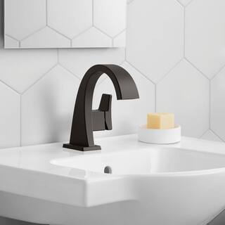 KOHLER Katun Single Hole or 4 in. Centerset Single-Handle Bathroom Faucet in Matte Black K-R78037-4D-BL