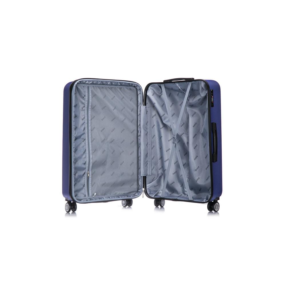 DUKAP Crypto 20 in. Blue Lightweight Hardside Spinner Carry-on DKCRY00S-BLU