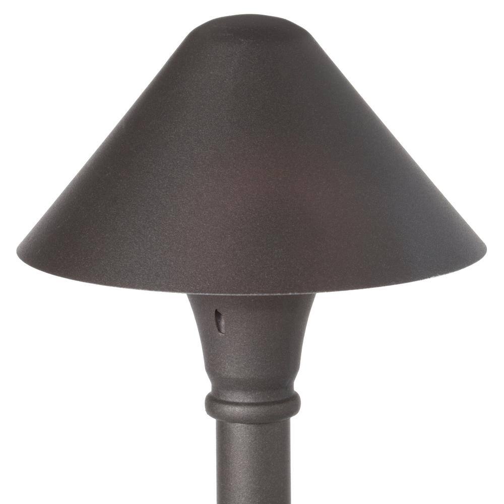 Hampton Bay Pelham 3-Watt Millennium Bronze Outdoor Integrated LED Landscape Path Light JEF1501L-3