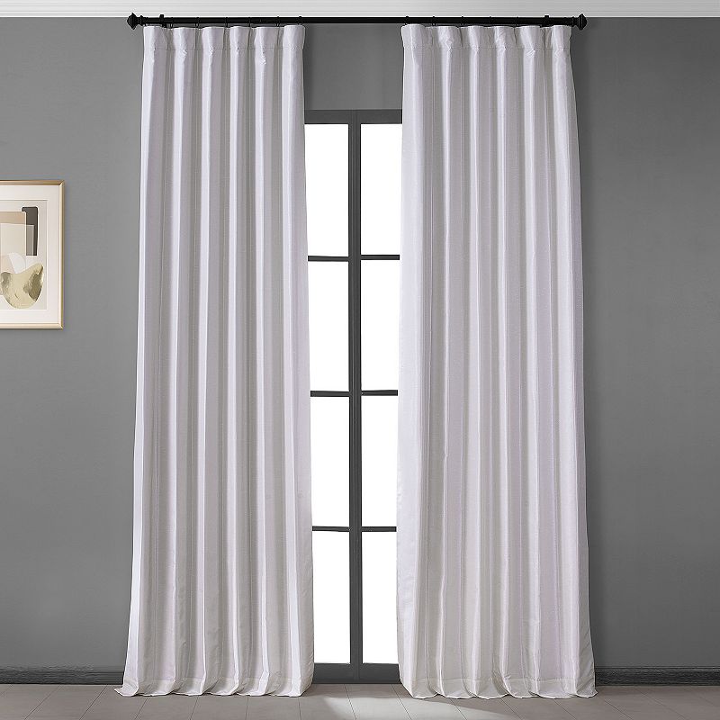 EFF Blackout 1-Panel Vintage Dupioni Hotel Curtain