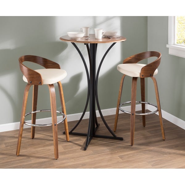 Carson Carrington Stavanger Mid-century Modern Fixed-Height Bar Stool (Set of 2)