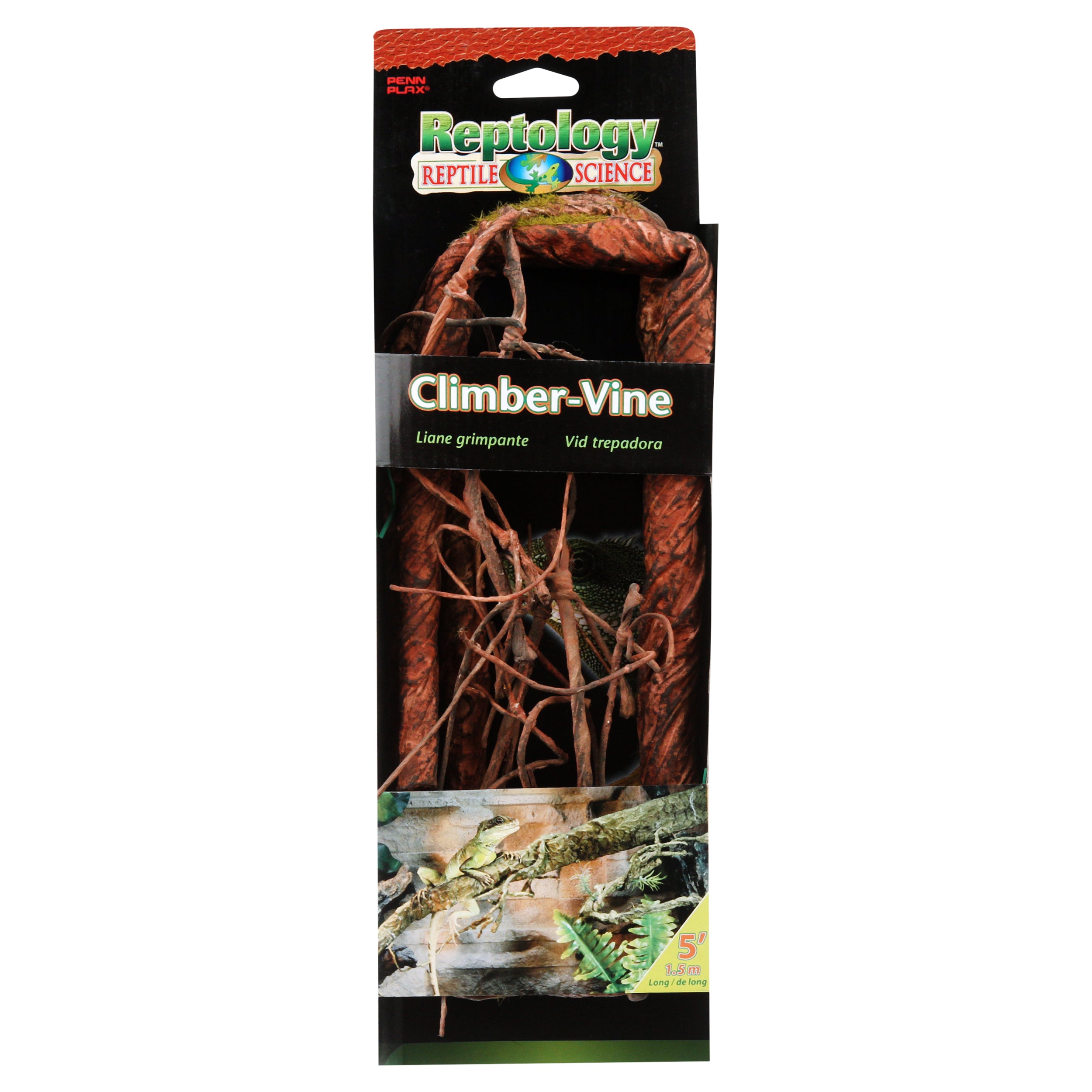 Penn-Plax Reptology Climber Vine for Reptiles – Brown – 5 Feet