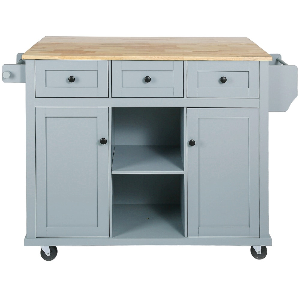 Stationary Storage Islands Rolling Kitchen Islands Cart w/ Drop leaf Cabinet Internal Storage Racks  Folding Dinding Table