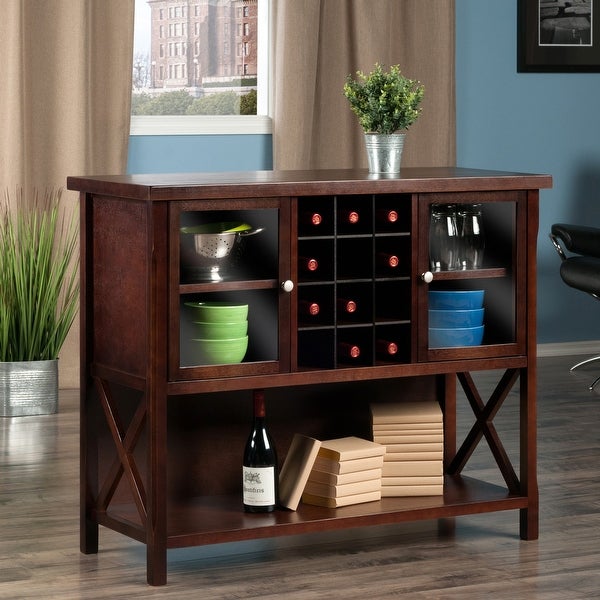 Xola Buffet Cabinet， Cappuccino - 43.8