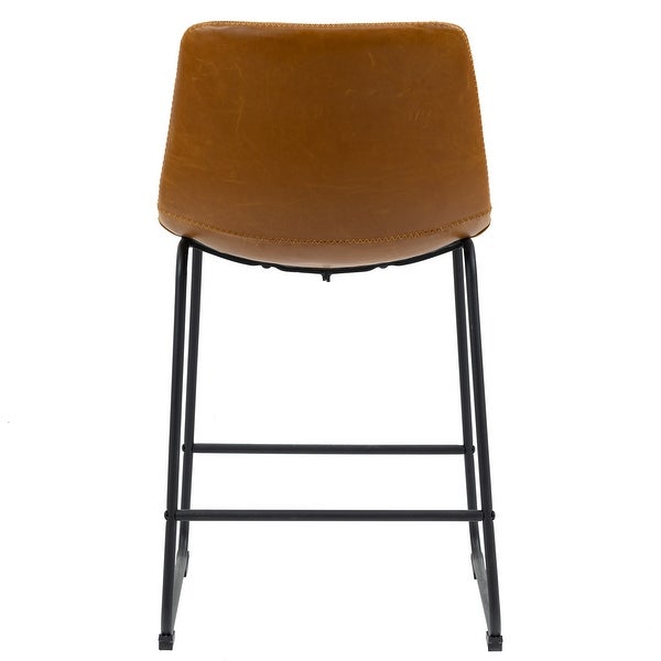 2 Set Faux Leather Bar Stool