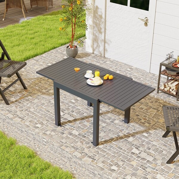 Expandable Patio Dining Table for 46 People