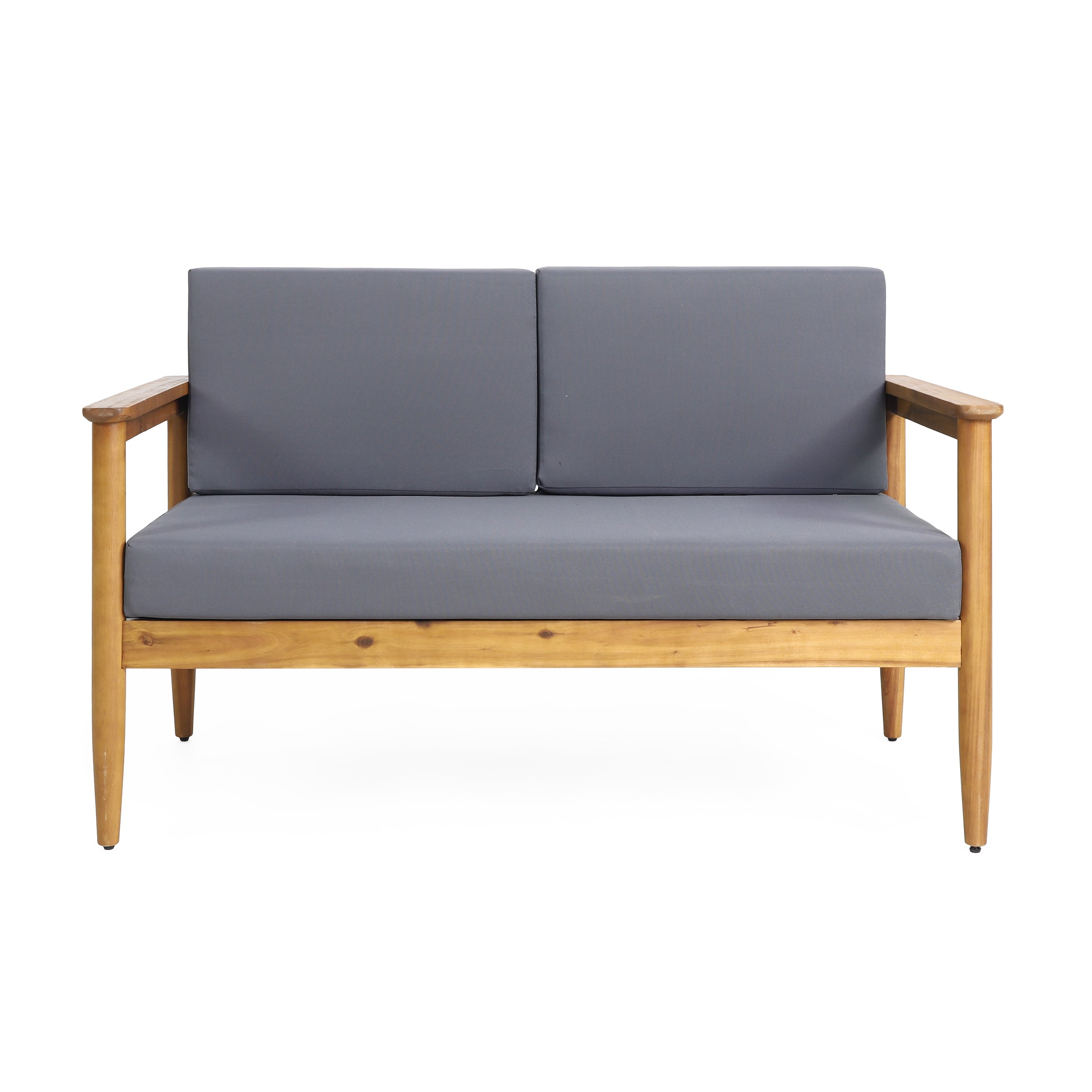 Plumb Outdoor Acacia Wood Loveseat