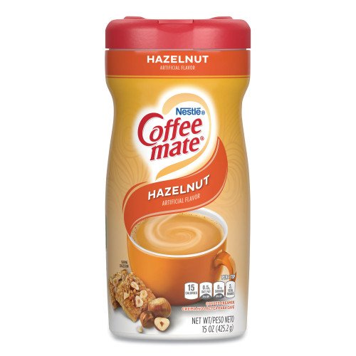 Coffee-mate Hazelnut Creamer Powder， 15oz Plastic Bottle (12345)