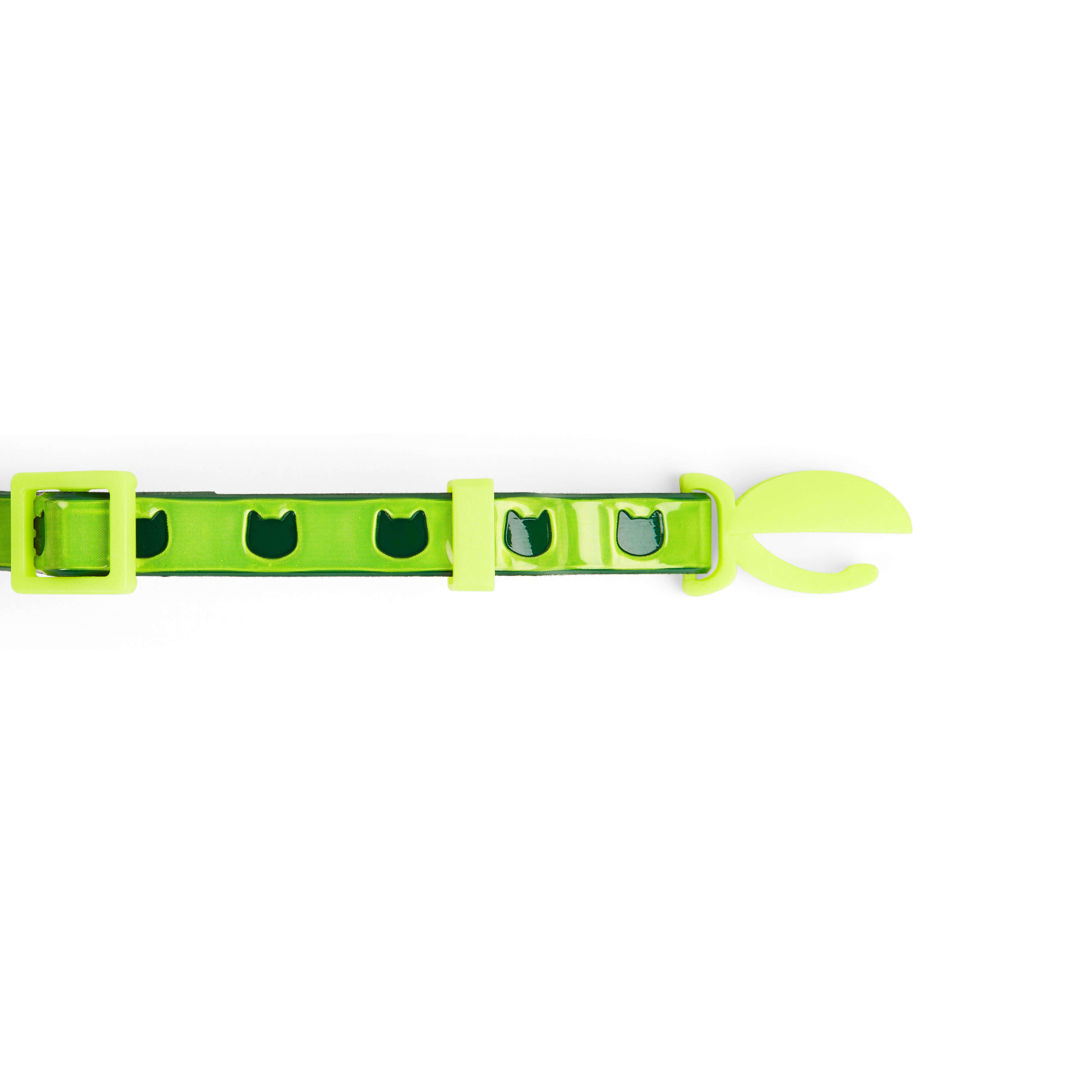 YOULY Neon Yellow Reflective Cat Collar， Large