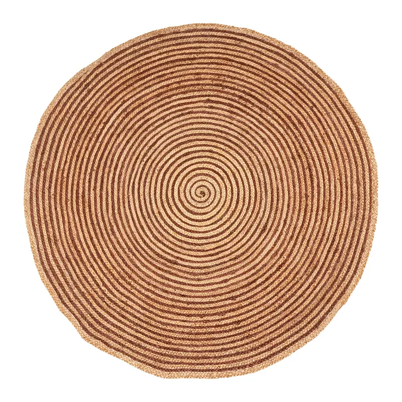 Superior Braided Jute Round Area Rug