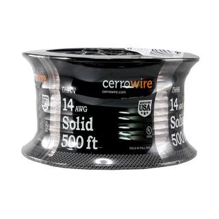 Cerrowire 500 ft. 14 Gauge Brown Solid Copper THHN Wire 112-1458J