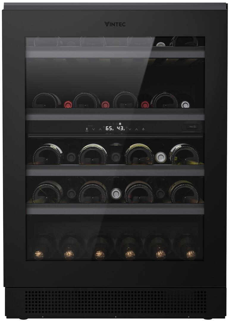 Vintec VWUD044BAB 24 Inch Matte Black Wine Cooler