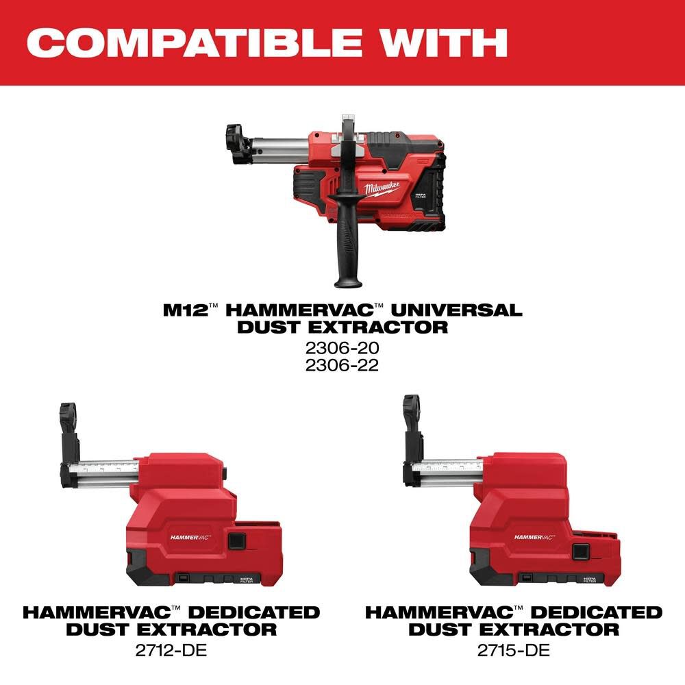 Milwaukee M12 HAMMERVAC Dust Extractor Nozzle 49-90-2301 from Milwaukee