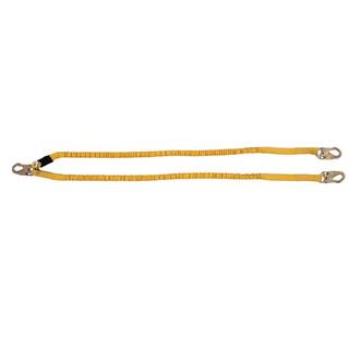 Werner 6 ft. SoftCoil Twin Leg Lanyard (Energy Absorbing Inner Core Snap Hook) C451100