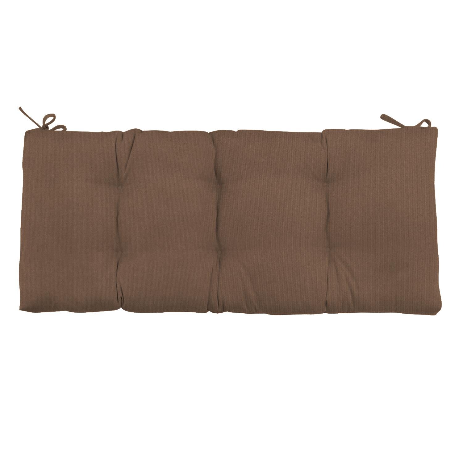 Sunbrella Canvas Cocoa Large Outdoor Replacement Bench Cushion By Signature