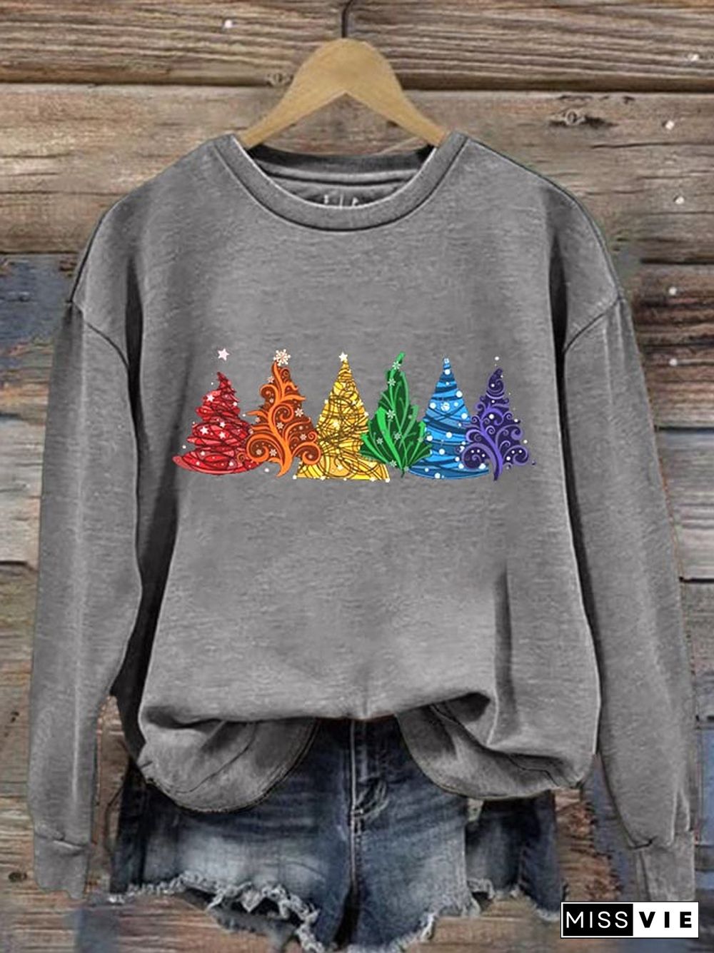 Women's Christmas Long Sleeve Sweatshirt