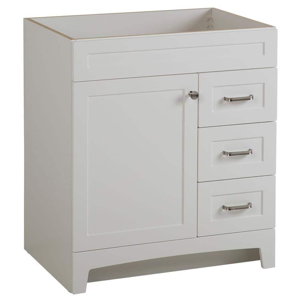 Home Decorators Collection Thornbriar 30 in W x 21 in D Bathroom Vanity Cabinet in Polar White