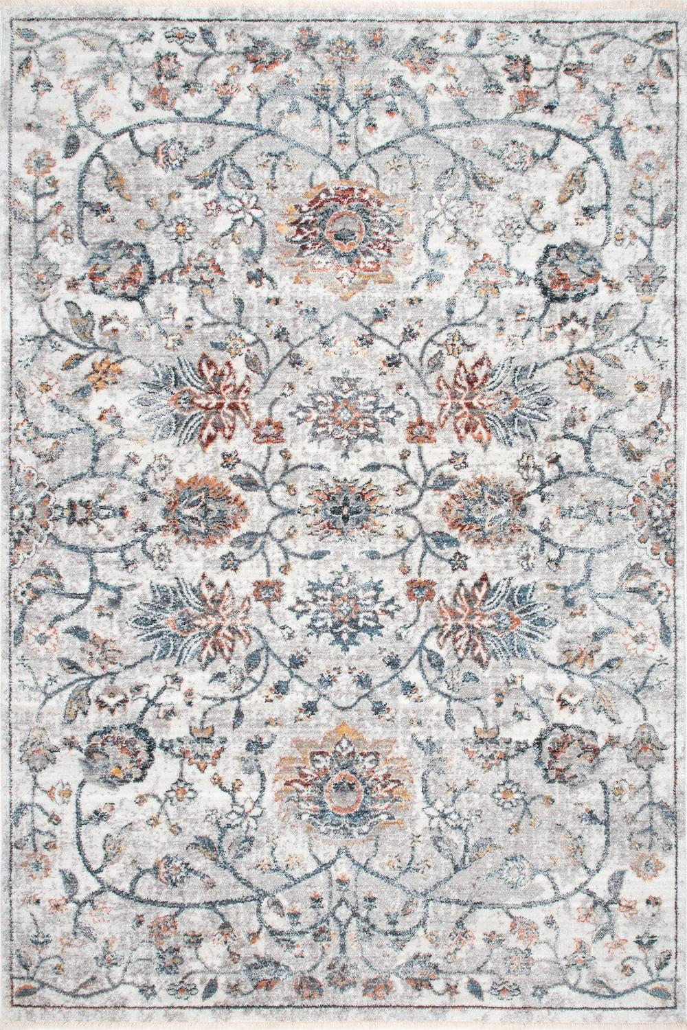 nuLOOM Halle Muted Garden Area Rug， 6and#8242; 7 x 9and#8242;， Beige