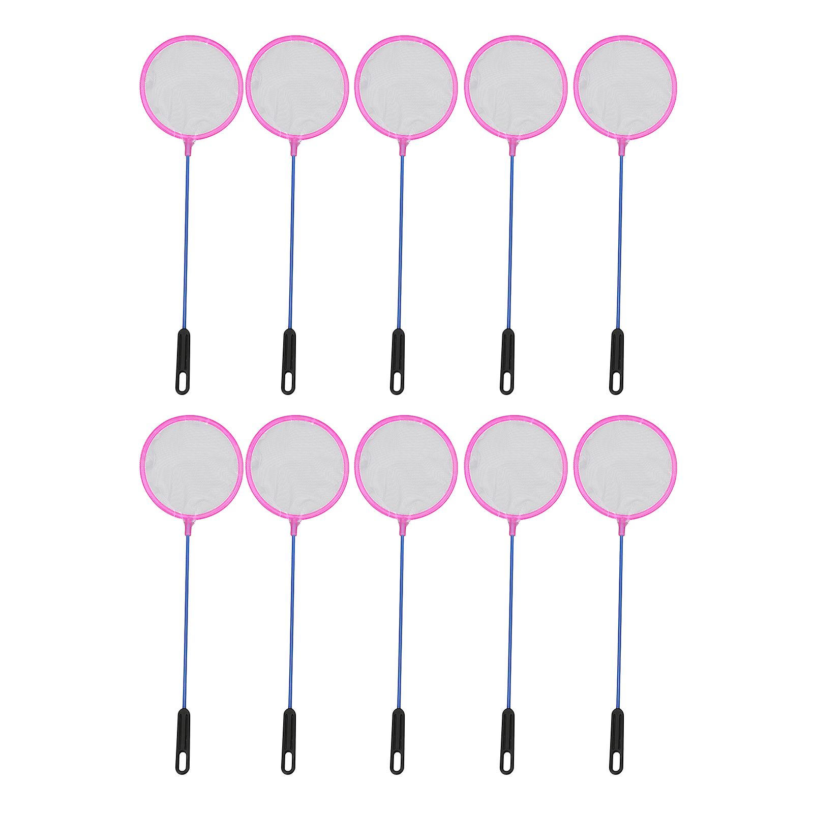 10pcs Small Fishing Net Plastic Round Coarse Hole Lightweight Net Bag For Aquarium Goldfish Shrimp
