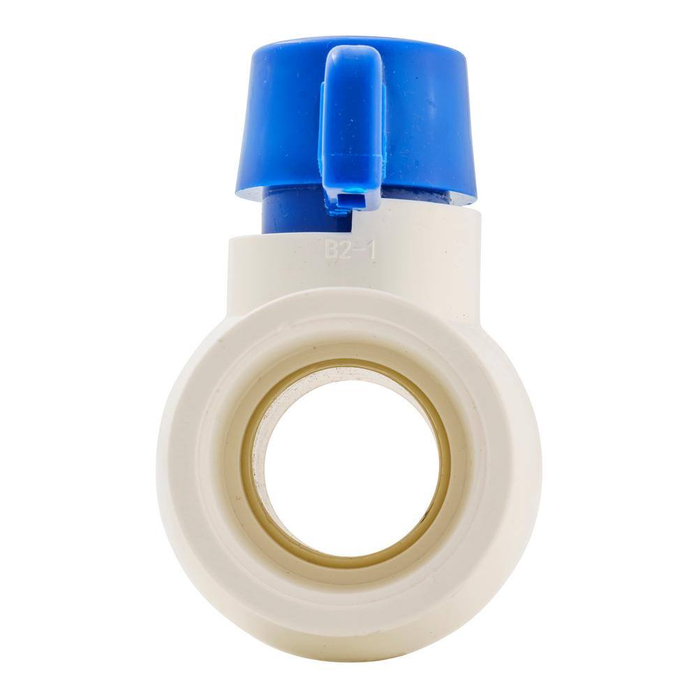 Everbilt 1-14 in. PVC FIP x FIP Schedule 40 Ball Valve 107-136EB