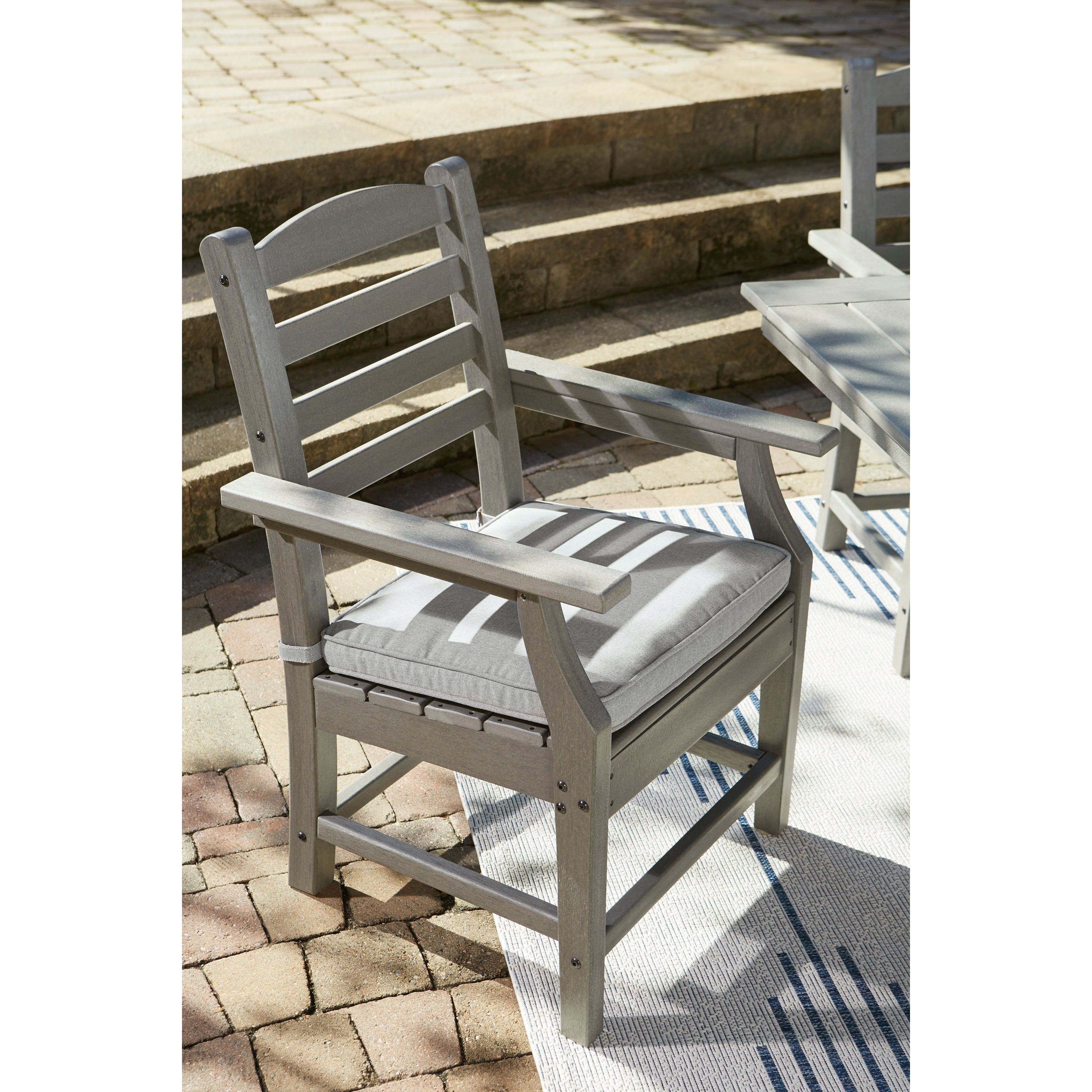 Poly Grey 6pc Outdoor Dining Set with Bench