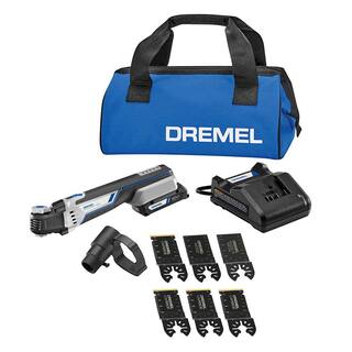 Dremel Multi-Max MM20V 20V Cordless Oscillating Multi-Tool Kit with Universal 1-18 in. Carbide Flush Cutting Blades (3-Piece) MM20V+MM485BU